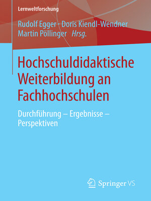 cover image of Hochschuldidaktische Weiterbildung an Fachhochschulen